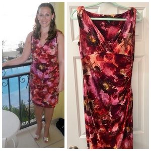 ⬇️Price Drop! LAUREN Ralph Lauren ruched floral dress